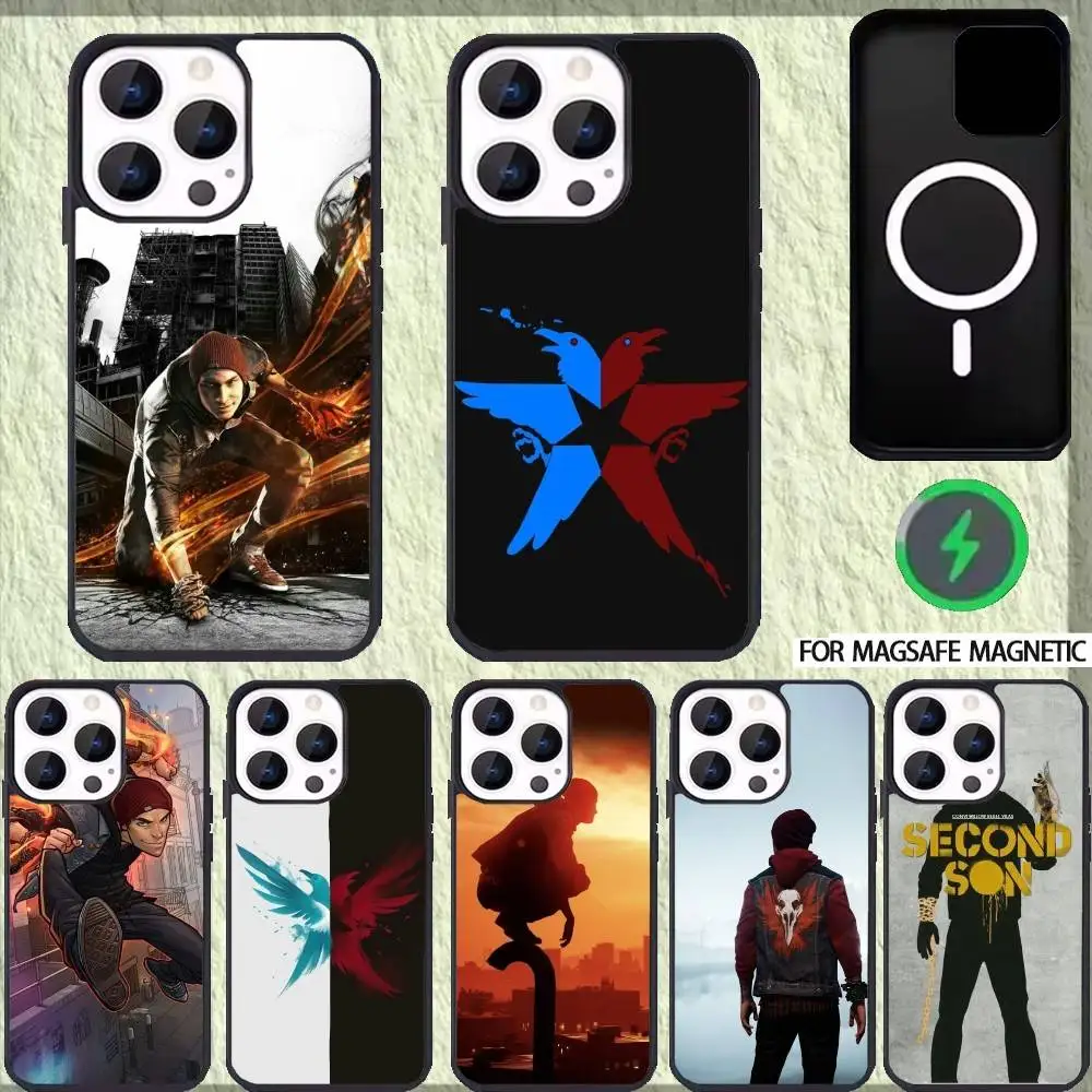 

I-Infamous Second Son Phone Case For iPhone 17,16,15,14,13,12,Plus,Pro,Max for Magsafe Magnetic Wireless Charging