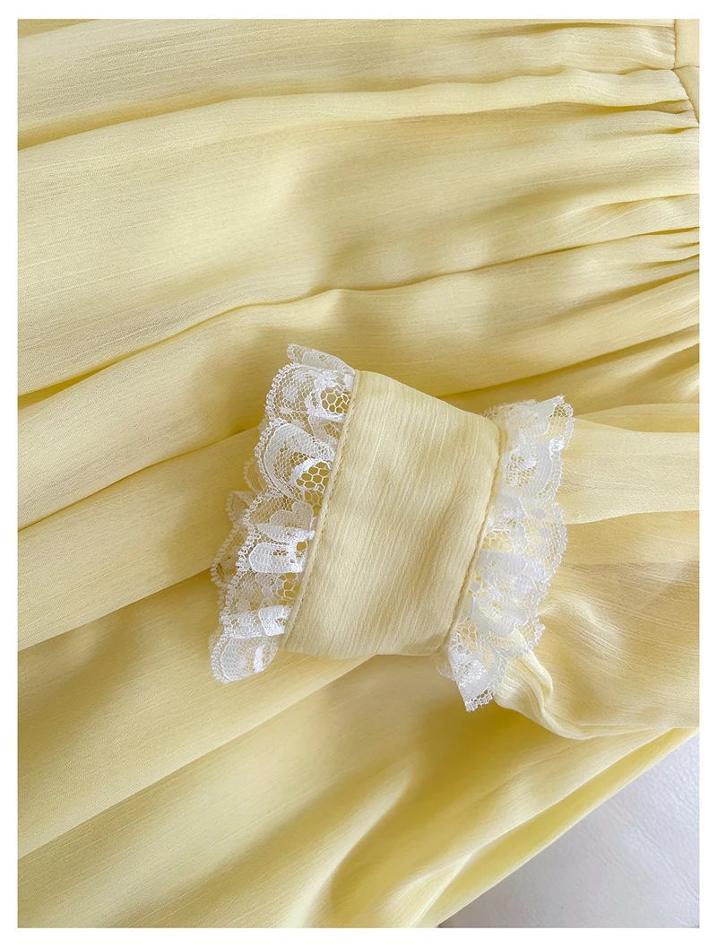 Ele bordado diamante ahueca hacia fuera el largo Dr color amarillo vacaciones falda acampanada de cintura alta Dr para mujer para Par Weddin...