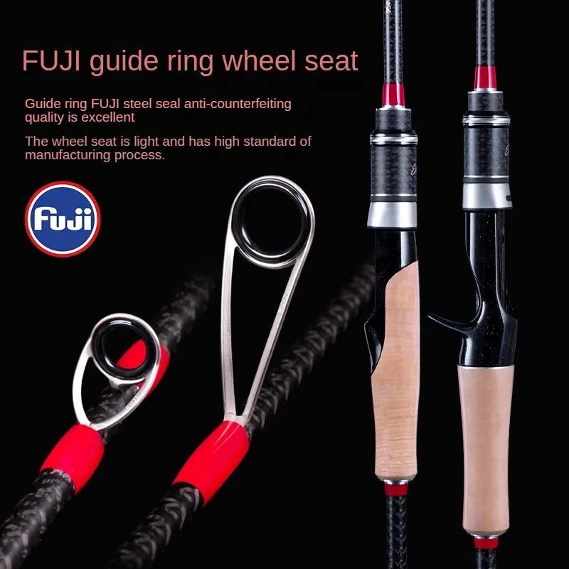 Imagem -03 - Lobestar ul Fuji Gude Fiação Fundição Truta Vara de Pesca Fibra Carbono Super Macio Bfs Isca Vara de Pesca Ação Rápida 1.8m2m