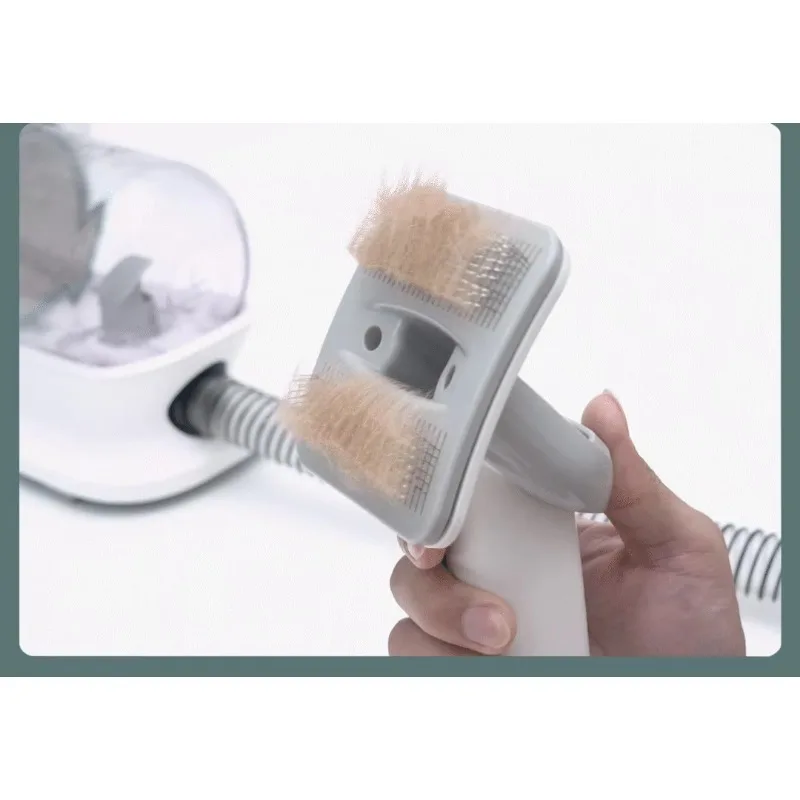 Professional Low Noise Dog Shaver with Vacuum, Quiet 1 L Capacity Pet Vacuum Grooming Brush Dog Cat Hair Cleaner Set view 4