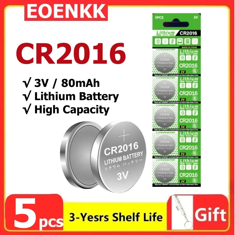 2-50 Stuks Cr2016 Knop Batterijen Cr2016 Br2016 Dl2016 Cel Munt Lithium Batterij 3V Cr 2016 Voor Horloge Elektronisch