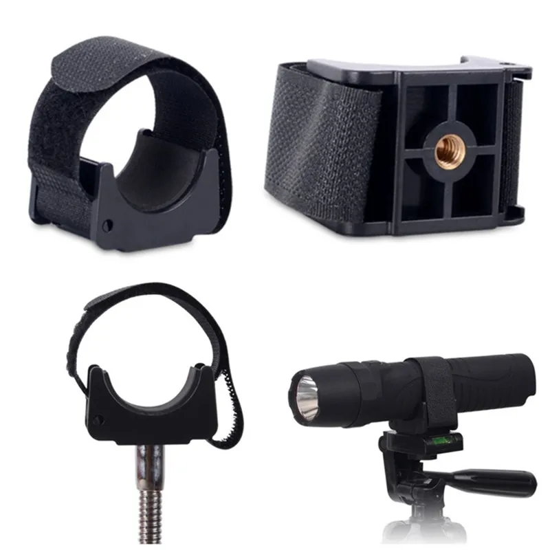 ​ ユニバーサル 1/4 スレッドマウント粘着テープクリップ三脚スタンドアクセサリー実用的なクランプデジタルカメラ屋外トーチャーホルダー