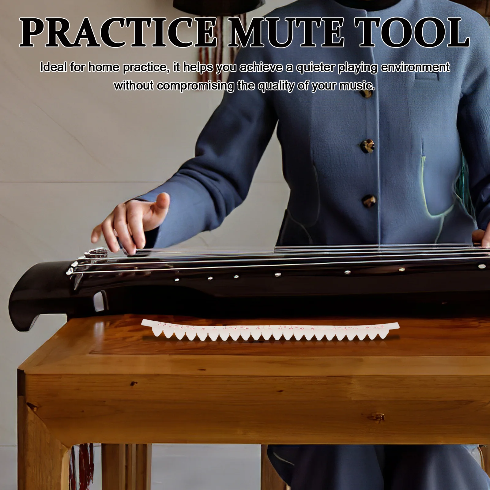 

Guzheng Mute Sponge Strip Durable Noise Reduction Tool for Home Practice Sound Dampening Guzheng Accessory Sound Proofing