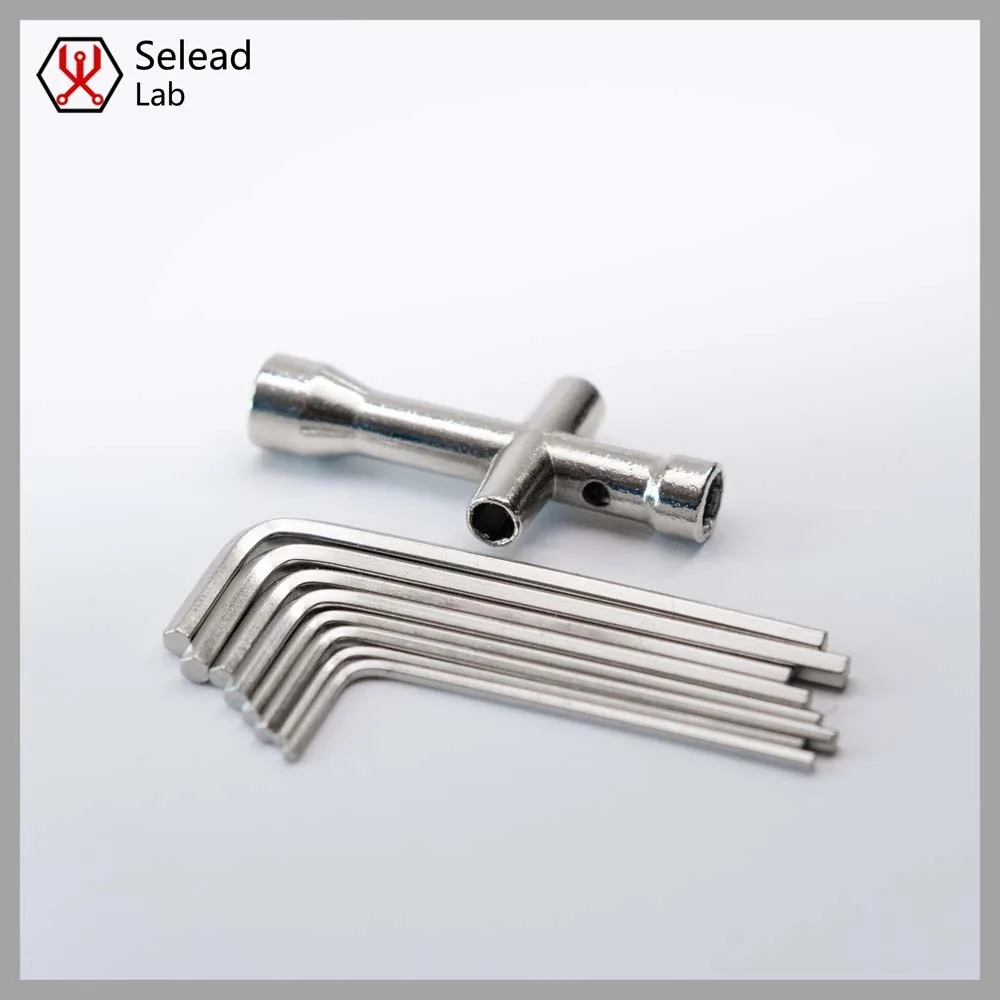 Seleadlab 3D Printer Parts Repair Tool Kit 1.5/2.0/2.5/3.0mm Hex Screwdriver M2 M2.5 M3 M4 Nozzles Wrench Screw Nut Hexagonal