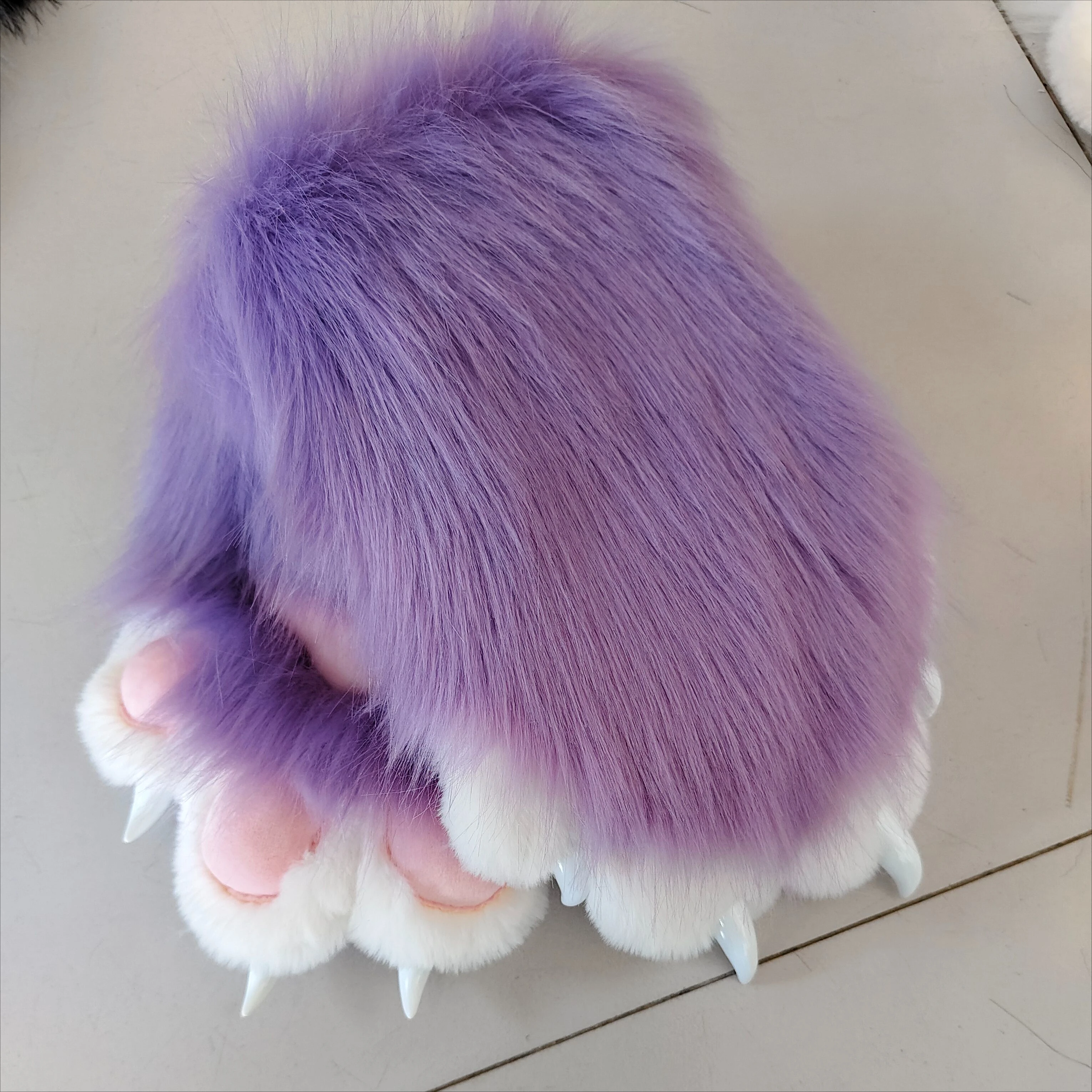 Halloween Party Colorful Fursuit Kigurumi Animal Cat Furry Paws Gloves Plush Kig Cosplay Costume with Nail Tiger bear Claws