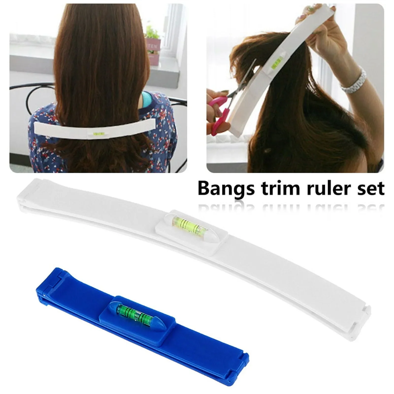

1 Set New Women Girl Hair Trimmer Fringe Cut Tool Clipper Comb Guide For Cute Hair Bang Level Ruler Hair Comb Accessories