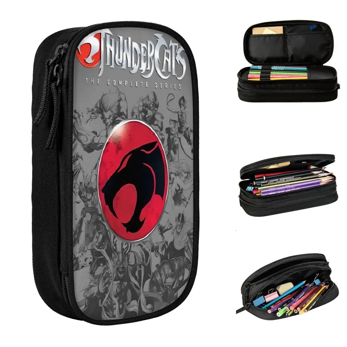 

Thundercats Cartoon Pencil Case Anime Pencilcases Pen Box for Student Big Capacity Pencil Bags School Supplies Zipper Stationery
