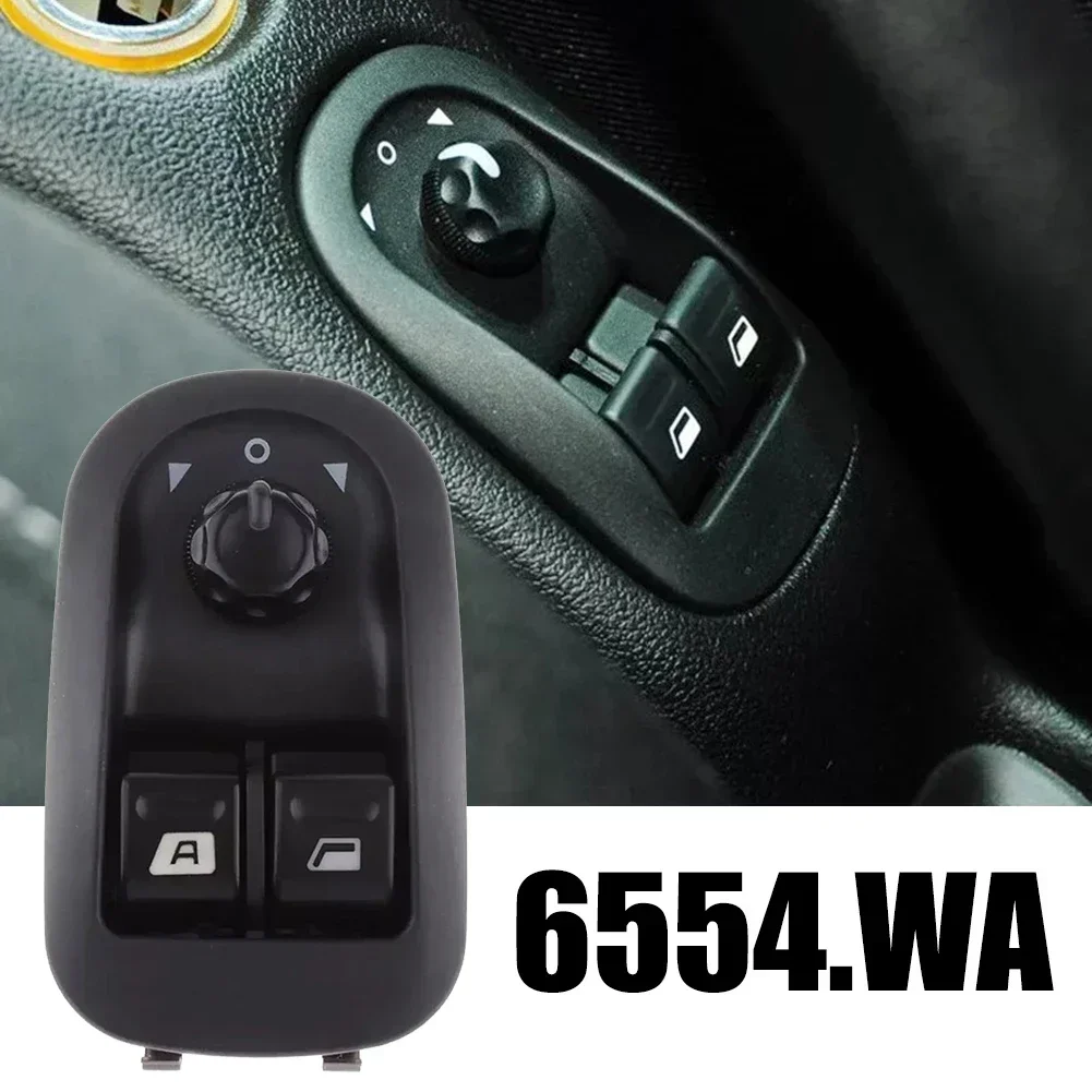 

Переключатель окна автомобиля, черный электрический переключатель стеклоподъемника, высокая надежность, техническое обслуживание автомобиля для 206 1998-2016 гг.