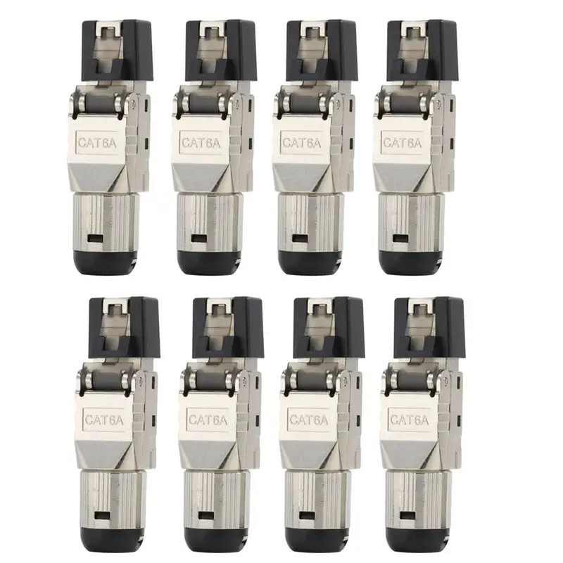 BTLIFE-8PCS RJ45 Cat6a Connector For 22AWG-24AWG