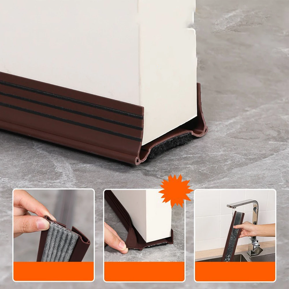 Türbodenschutz, Türstopper, Heimgebrauch, Büro, einfache Installation, energiesparend, Filzkonstruktion, PVC-Material