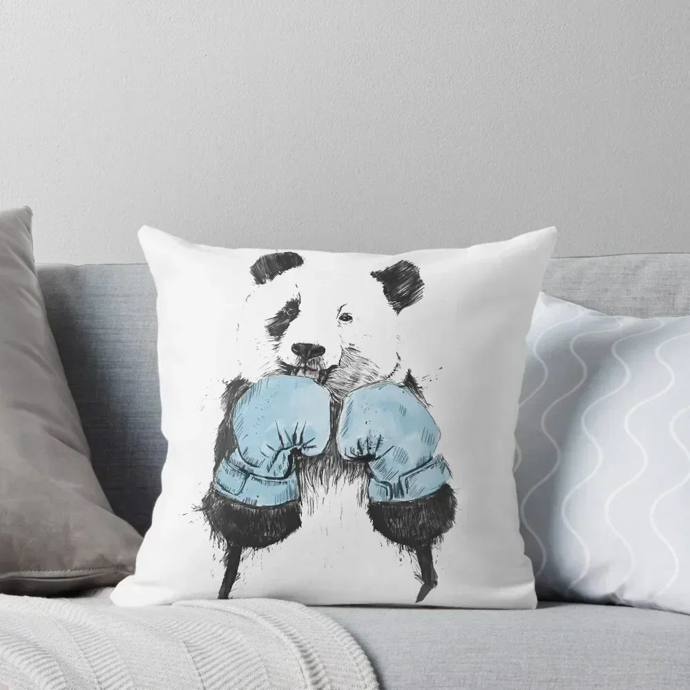 boxing panda Throw Pillow sleeping pillows christmas decorations 2025 Rectangular Cushion Cover pillow