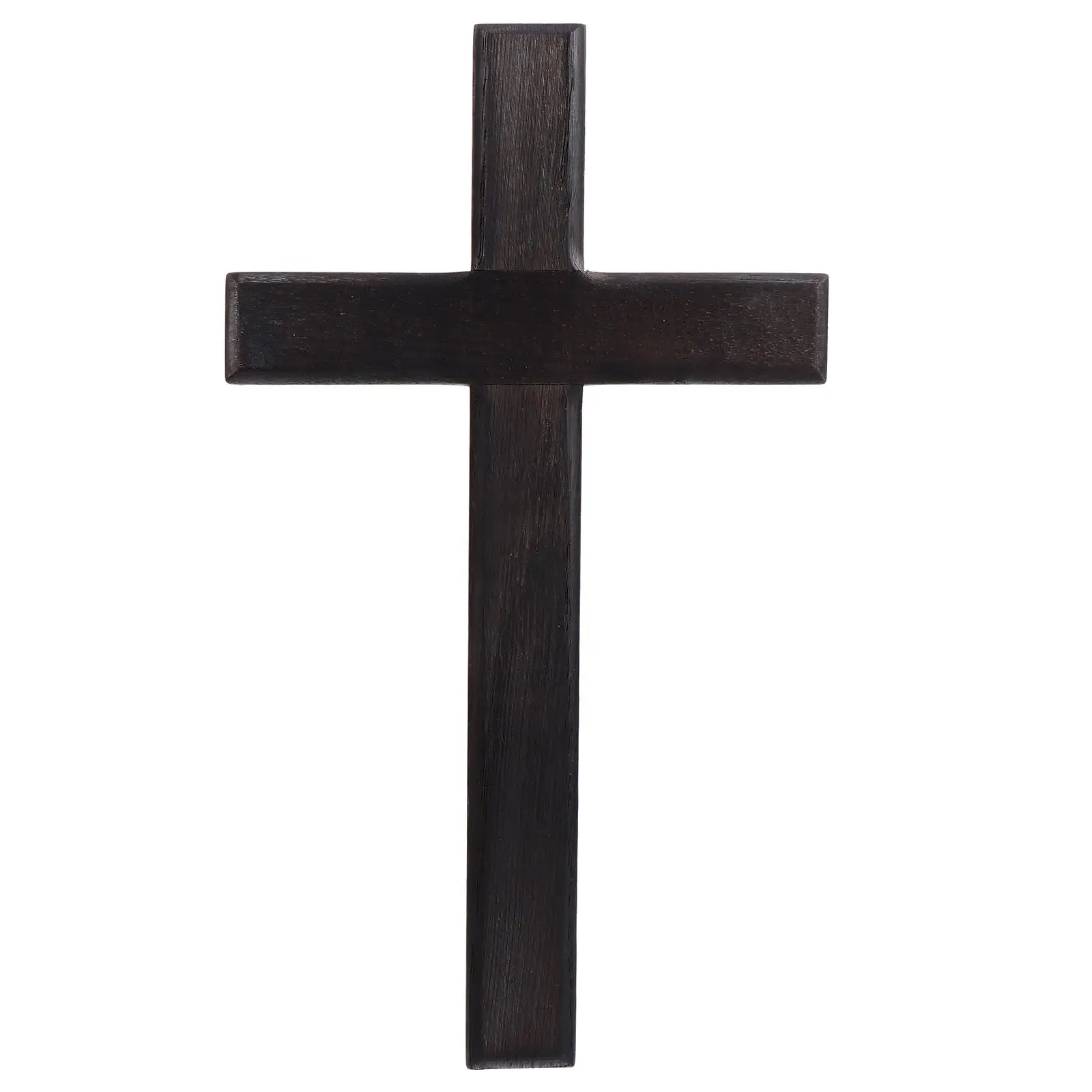 

Black Wooden Ornament Decor Wall Wooden Cross Solid Wood Craft Christian Solid Wood Cross DIY