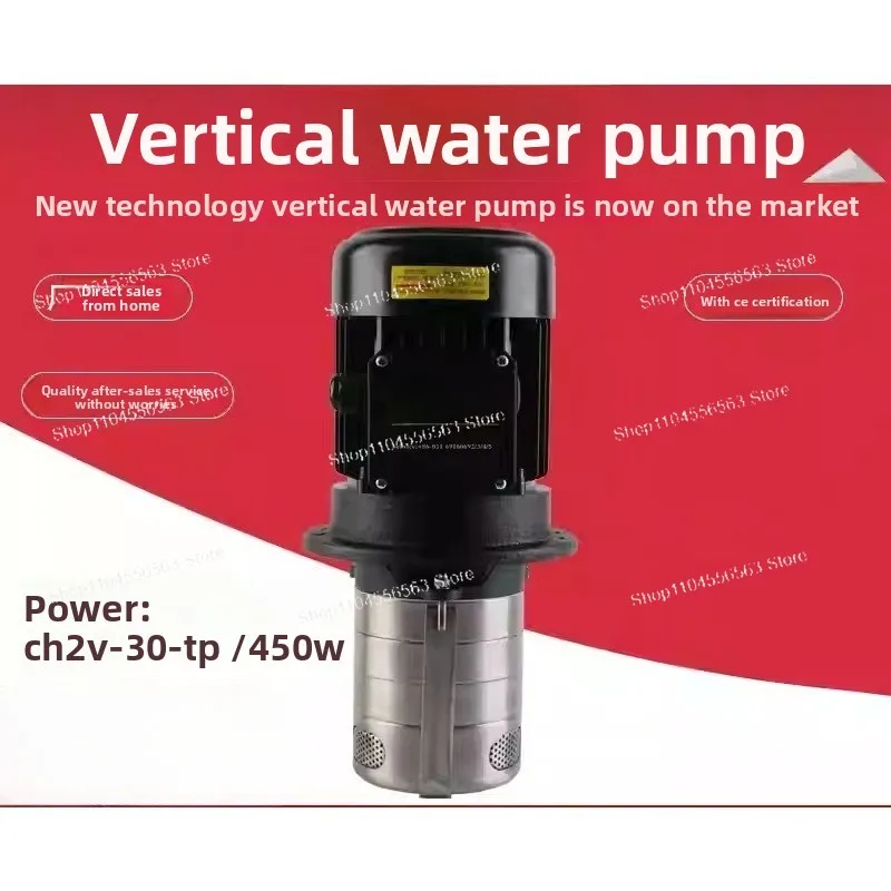 450W CH2V-30-TP Vertical Multistage Centrifugal Water Pump High Lift Booster Pump With Integrated Outlet Port