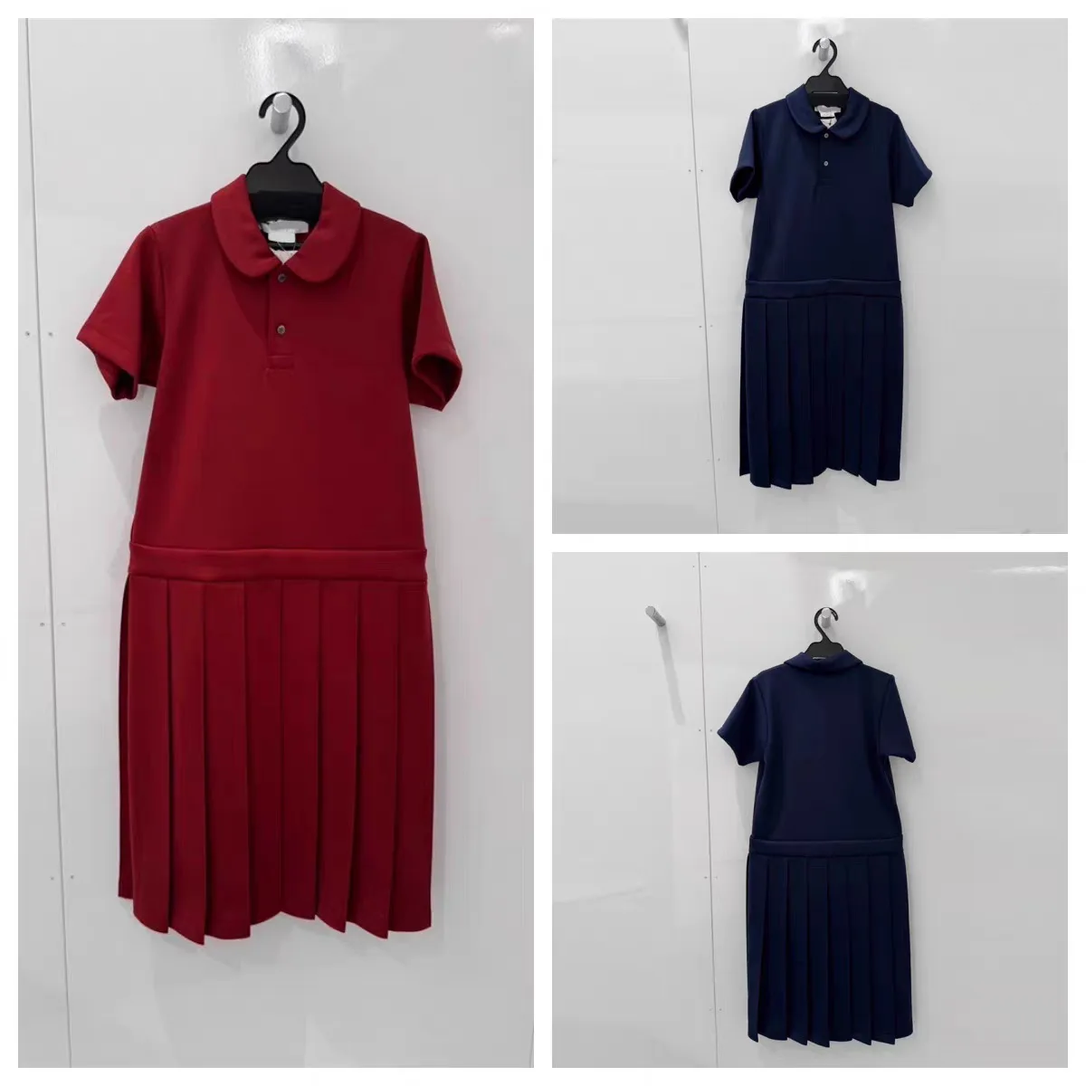 25 春夏の新スタイルフリル半袖 Tシャツプリーツパッチワークルーズドレス女性のスカート