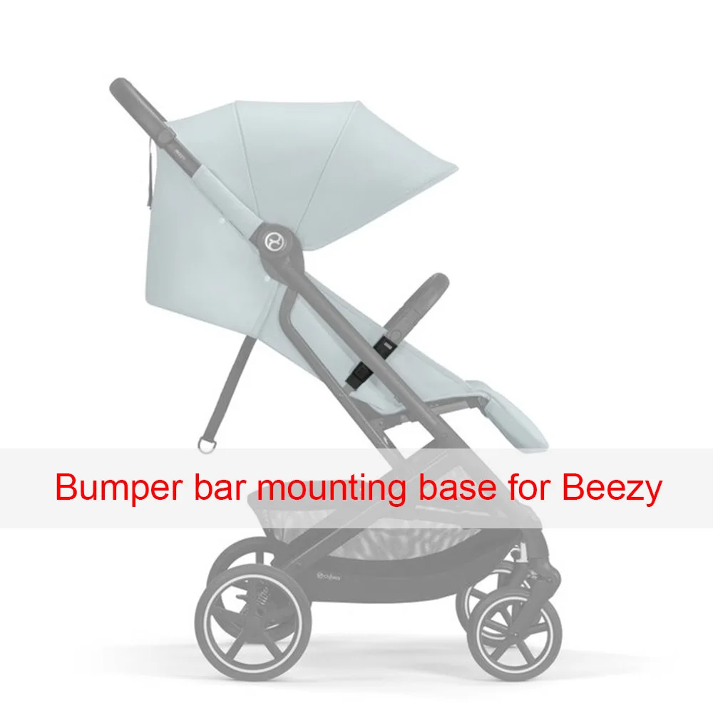 Baby Bumper Bar Clamp For Cybex Beezy Buggy Armrest Holder Fixed Socket Mouting Base Left or Right Side Clip Stroller Accesso