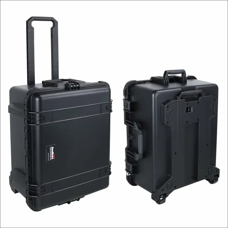 Heavy Duty Hard Tool Trolley Case IP67 Waterproof Shockproof Equipment Storage Box with Custom Foam Color Logo Made in China