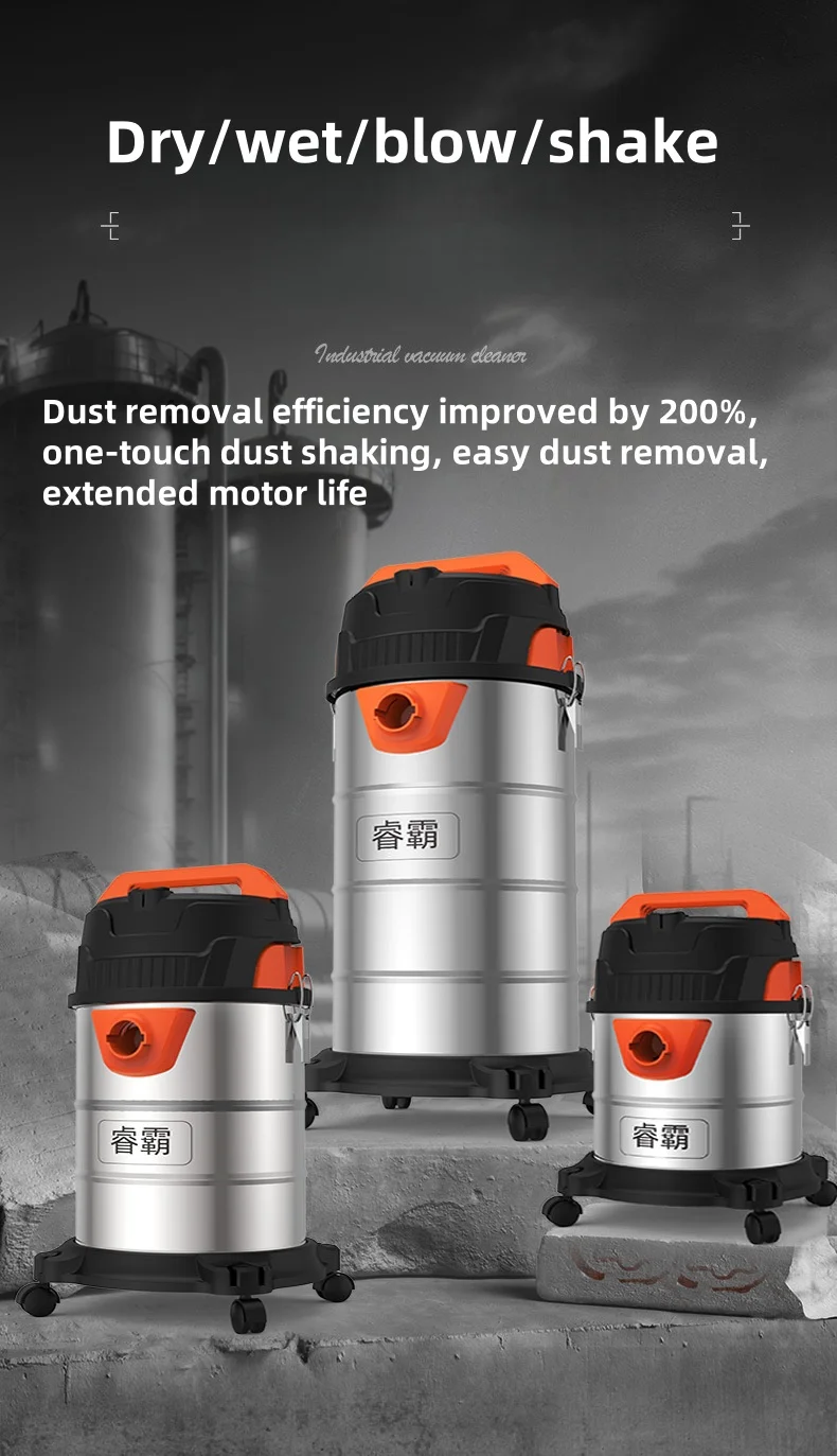 3 in 1 습식 및 건식 진공 청소기 가정, 자동차 및 상업용 산업용 클레에 적합한 다기능 고출력 진공 청소기
