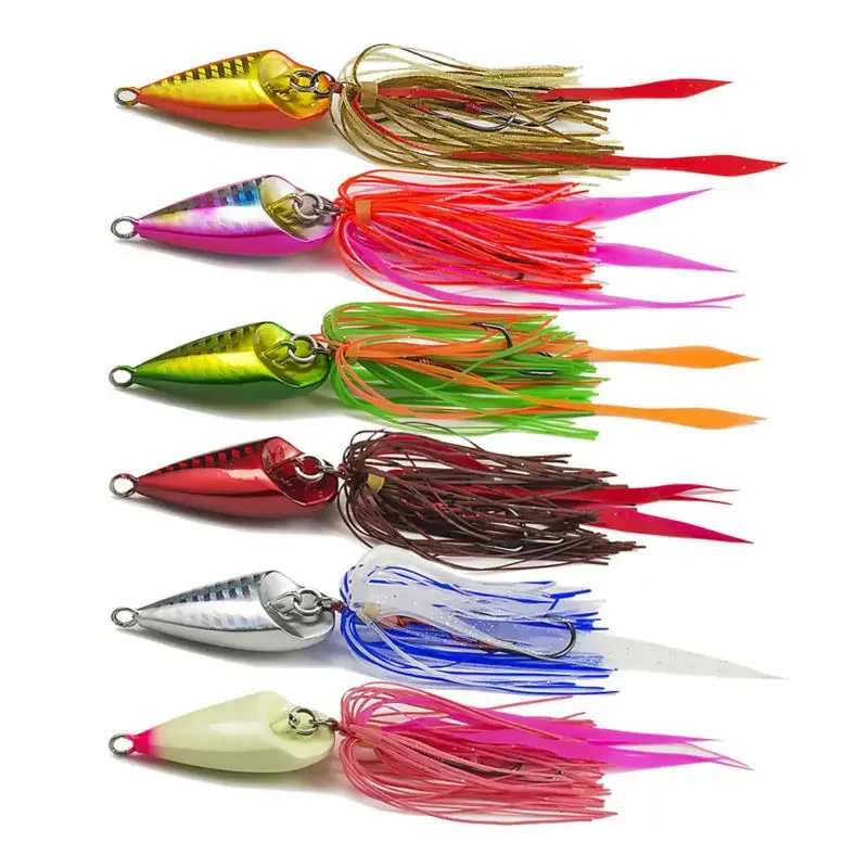 Countbass 60g 2.1oz Japanese Style Salty Rubber Jig with Assist Hook,Squid Jigging, Saltwater Bottom Ship Snapper Fishing Lure