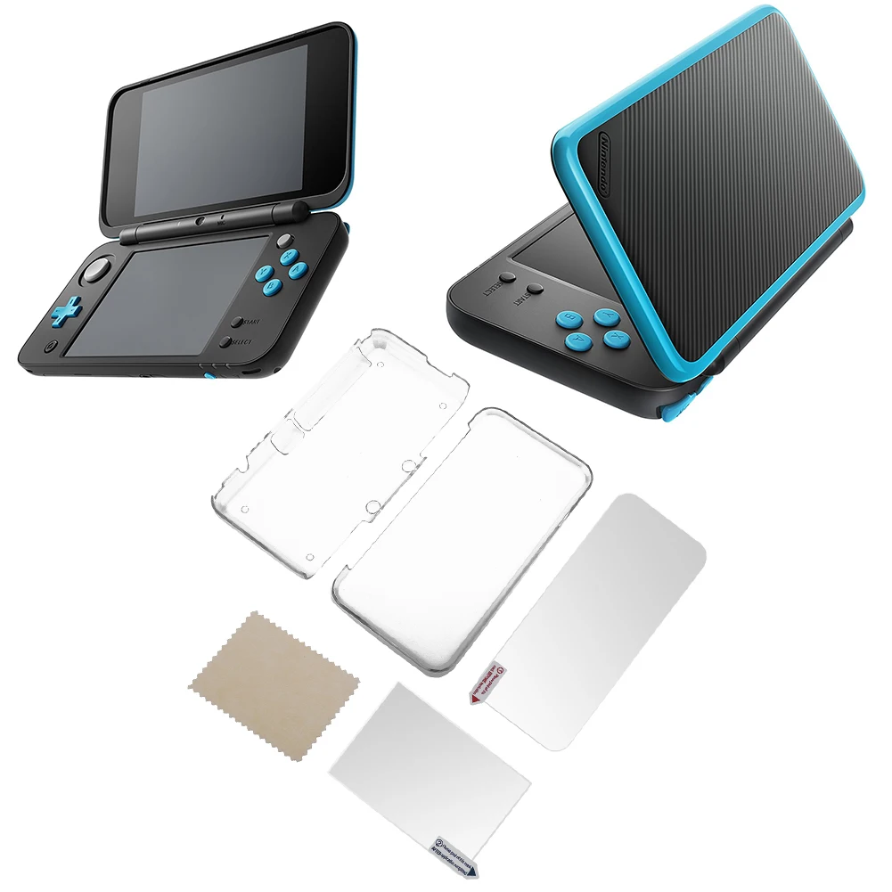 

Transparent Protective Cover Case + Screen Film for NEW 2DS XL