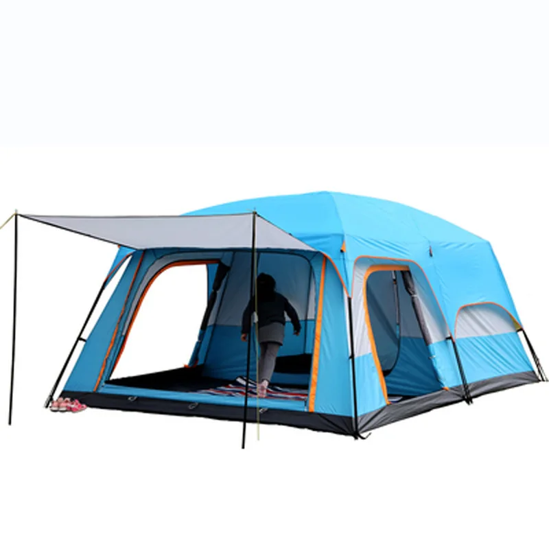 

Customize Quick Open Pop up 8 Person Large 2 Rooms 1 Living Room Outdoor Family Camping Tent for Sale