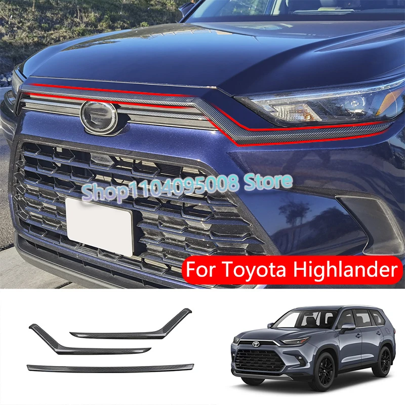 

For Toyota Grand Highlander 2024 2025 Exterior ABS Automobile hood Front Hood Protector Hood Deflector Scoops Hoods Accessories