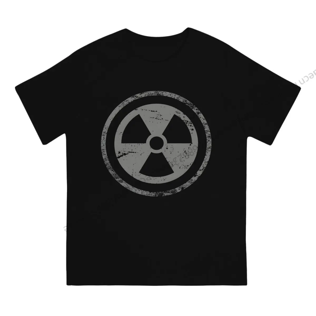 Vintage Radiation Artwork Tri-Blend T Shirt Men Tees Summer Clothing Cotton Crewneck TShirt