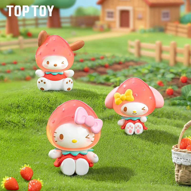 TOPTOY Sanrio Character Strawberry Candy Series Mini Keychain Backpack Pendant Genuine Blind Box Toys Kawaii Anime Action Figure - view 5