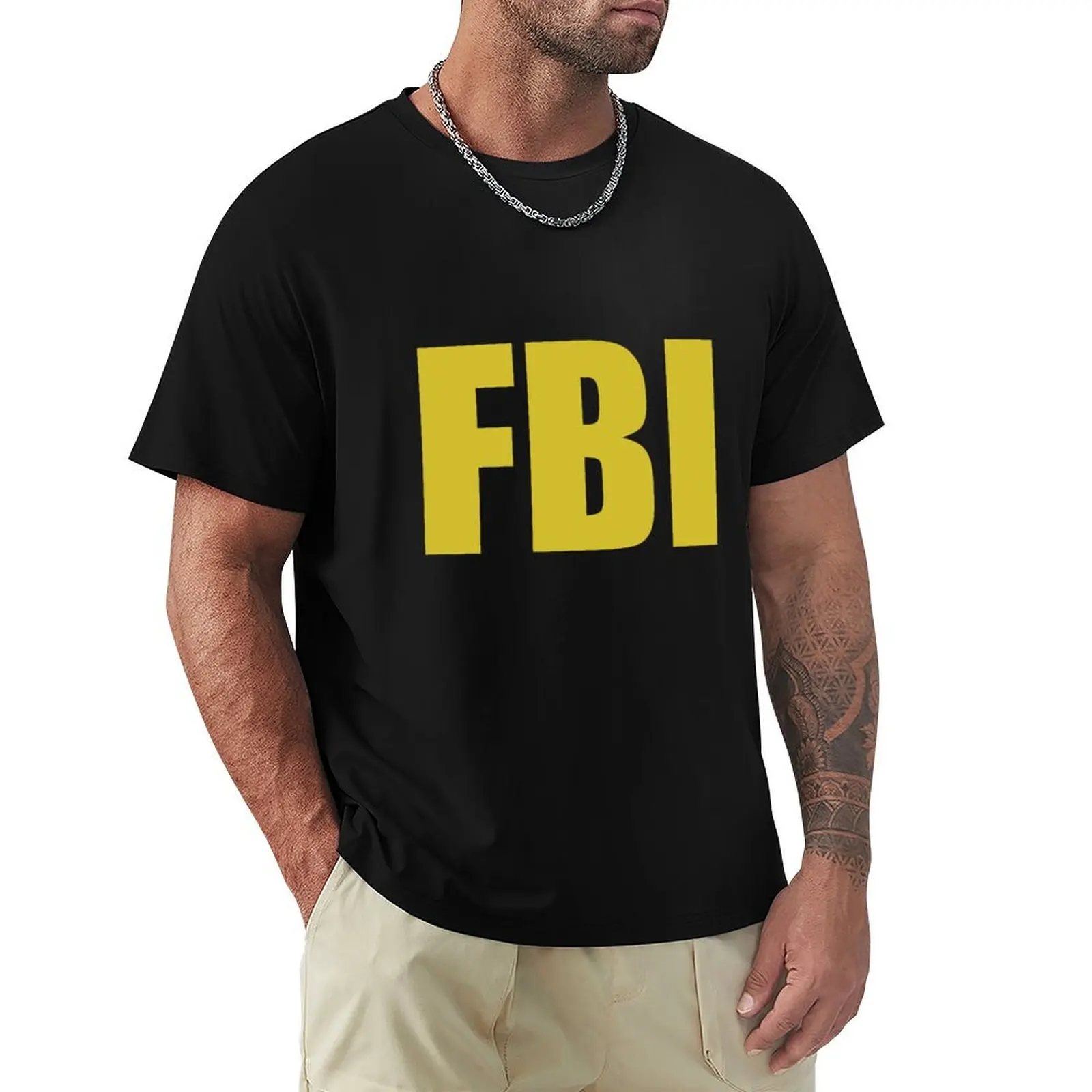 

FBI T-Shirt shirts graphic tees clothes mens workout shirts