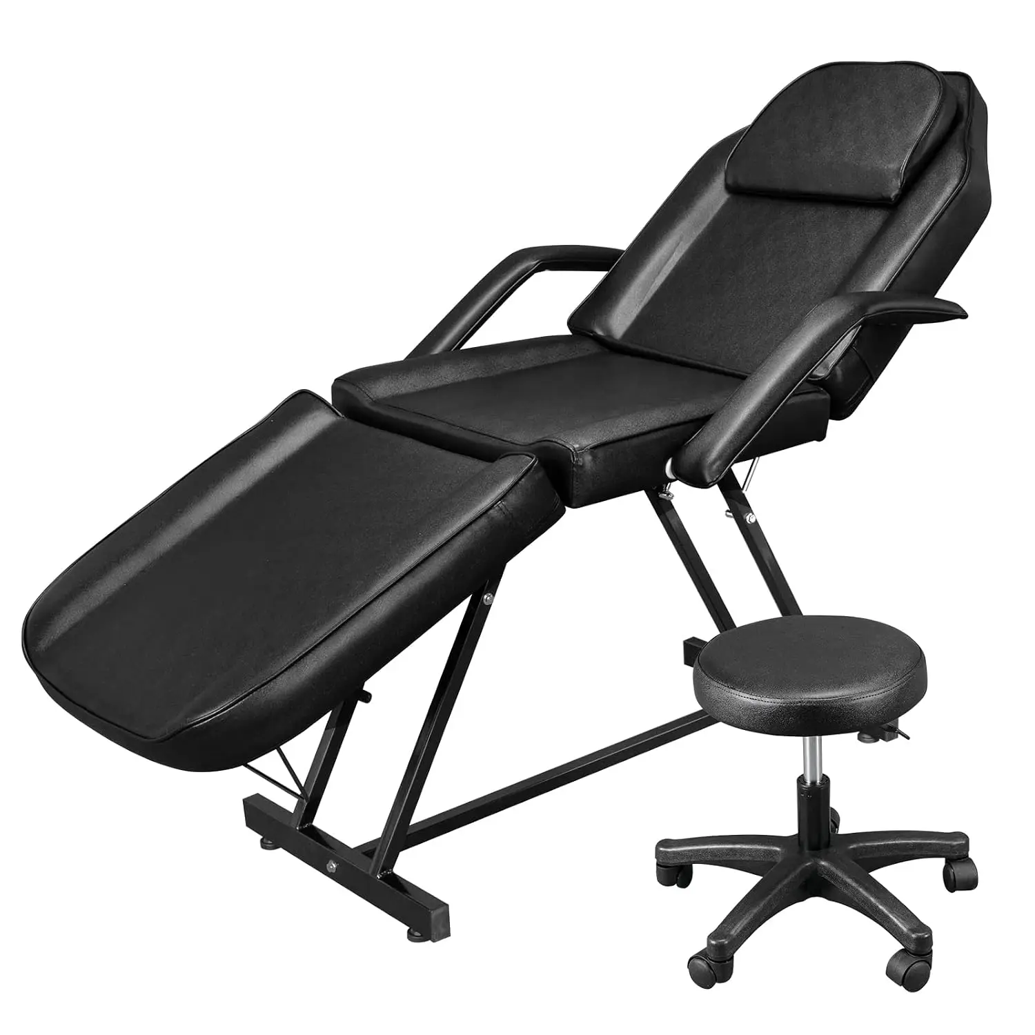 72 Inch Multi-Function Facial Tattoo Massage Bed with Adjustable Stool for Salon Spa, Customized