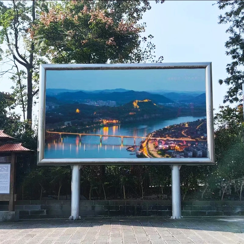 Waterproof Custom LED Displays 3D Advertising Billboard Video Wall Display Screen Outdoor Advertising-ScreensChip On BoardTransp