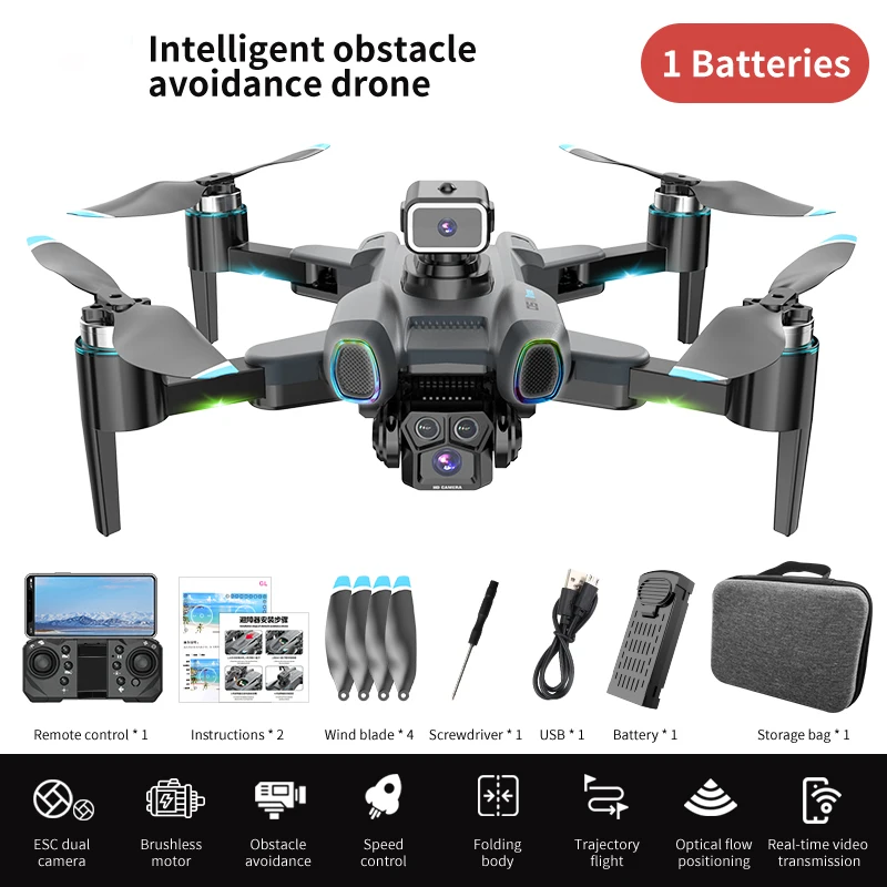 

LED Mini Drone 4K Professional Camera CZ15 Quadcopter 8K HD FPV RC Helicopter Aerial Photography Obstacle Avoidance UAV Aircraft