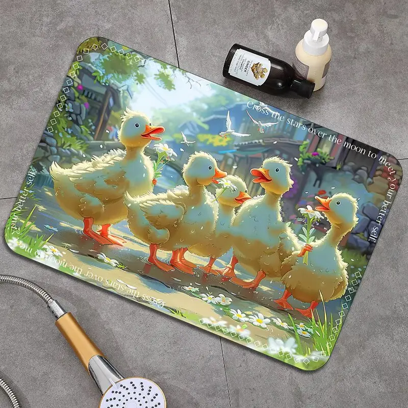 سجادة أرضية ناعمة ماصة لباب الحمام، سجادة أرضية المرحاض سريعة الجفاف، سجادة أرضية المرحاض غير قابلة للانزلاق #2