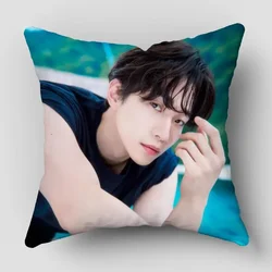 HEARMNY Lee Jun Ho Pillow Cover Bedroom Home Office Decorative Pillowcase Square Zipper Wedding Pillow cases Satin Fabric 0414