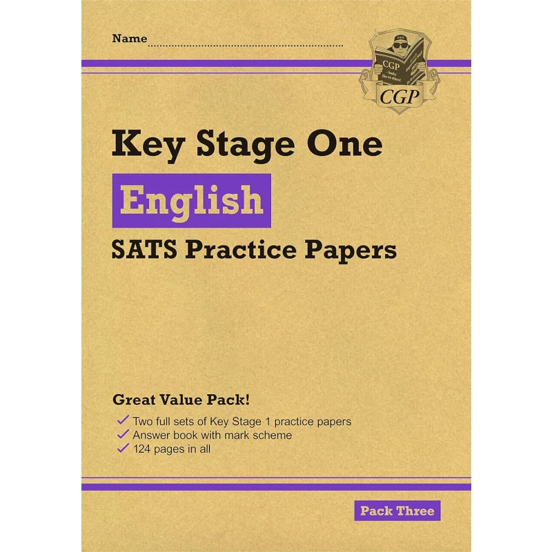 

KS1 English SATS Practice Papers Pack 3 For The 2023 Tests CGP Books Coordination Group Publications 9781789081022 Book