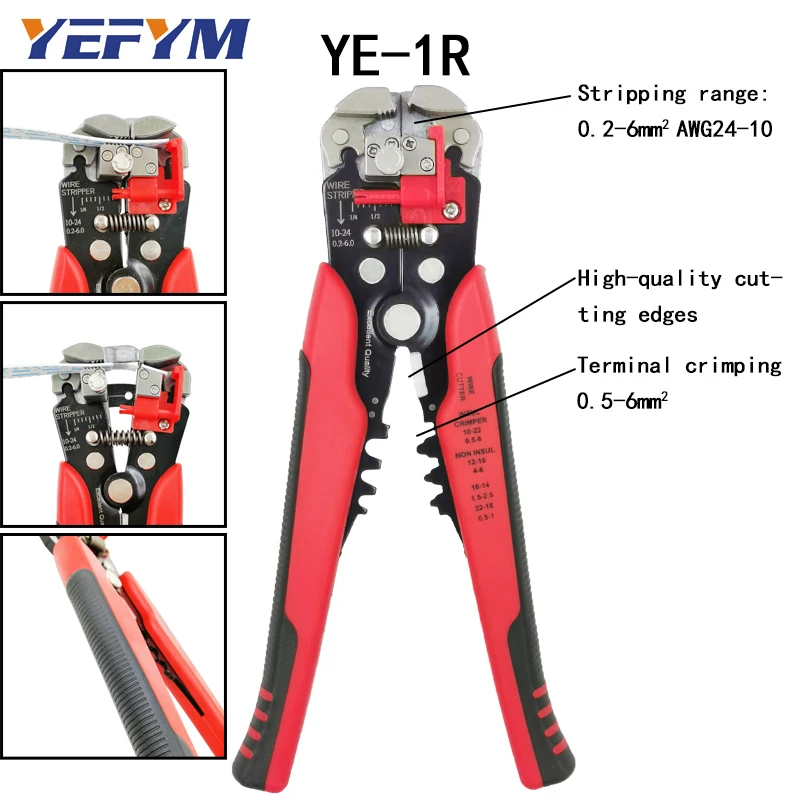 Crimping tool plier kit SN-48BS SN-2549 8 jaw for tube/plug spring/insulation terminals Multifunctional stripping tools