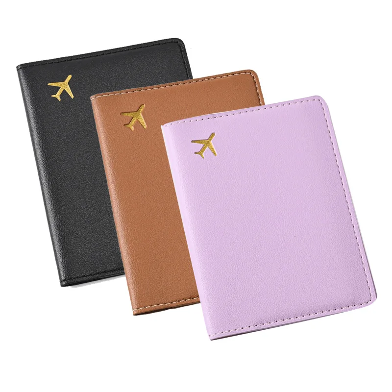

PU Leather Passport Holder Cover Wallet for Women Men Travel ID Card Ticket Clip Unisex