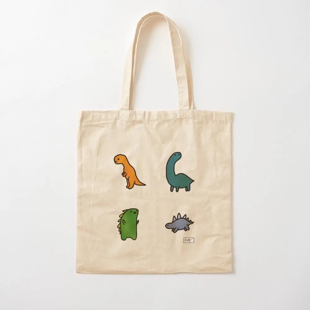 Dino Doodle Tote Bag Canvas bag ecological bags tote bags men Large bags for women