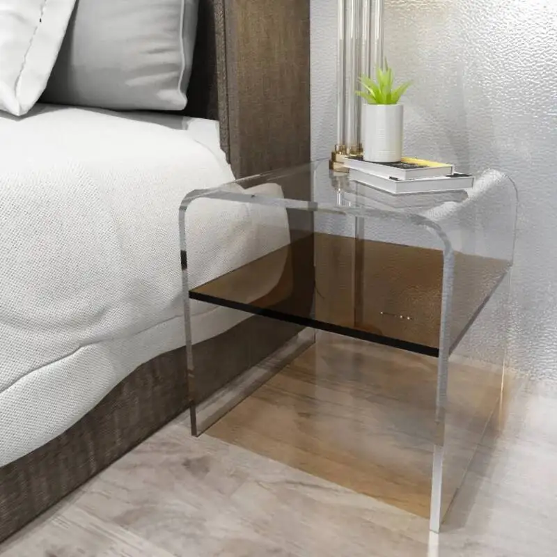 

Storage Nordic Nightstand Aesthetic Trendy Simple Acrylic Bedside Table Modern Luxury Comodini Camera Letto Bedroom Furniture