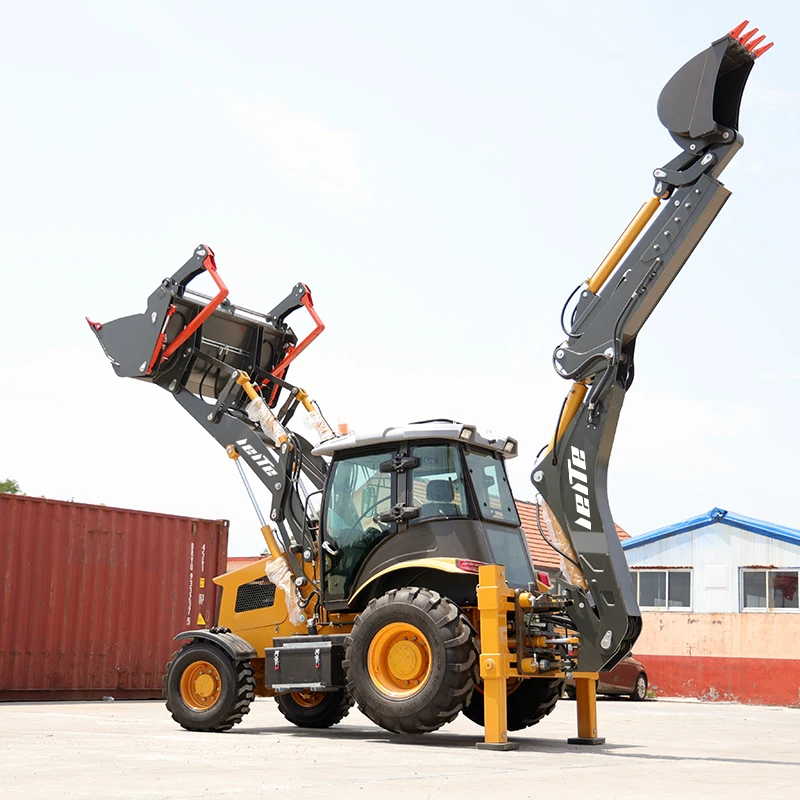 Multifunctional Backhoe Loader With Price Earth-moving Machinery Small Wheel Excavator Loader Fast Delivery Front End Loader