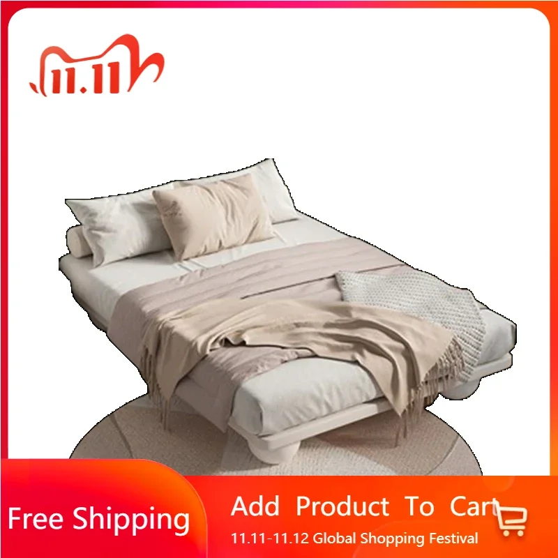 

Wood Simple Double Bed European Cheap Loft Floor Home Double Bed Twin Modern Sleeping Cama Matrimonio Furniture For Bedroom