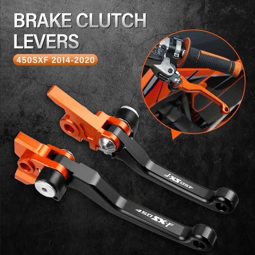 

For 450SXF 450 SX-F 2013 2014 2015 2016 2017 2018 2019 2020 2021 Motocross Pivot Dirt Bike CNC Brake Clutch Levers Handle Lever