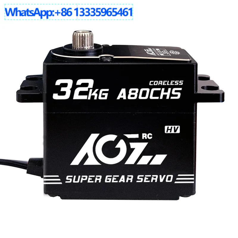 A80CHS All-Metal 32KG High Voltage Large Torque Long Life Short Card Digital Servo Factory