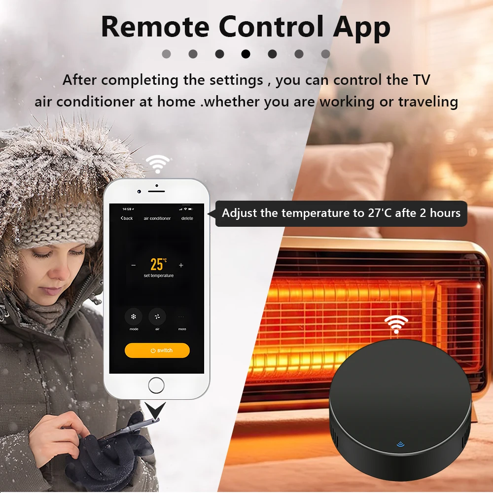 TUYA Smart IR Remote Control WiFi Universal Infrared For TV DVD AUD AC Smart Life APP Remote Control Work With Alexa Google Home