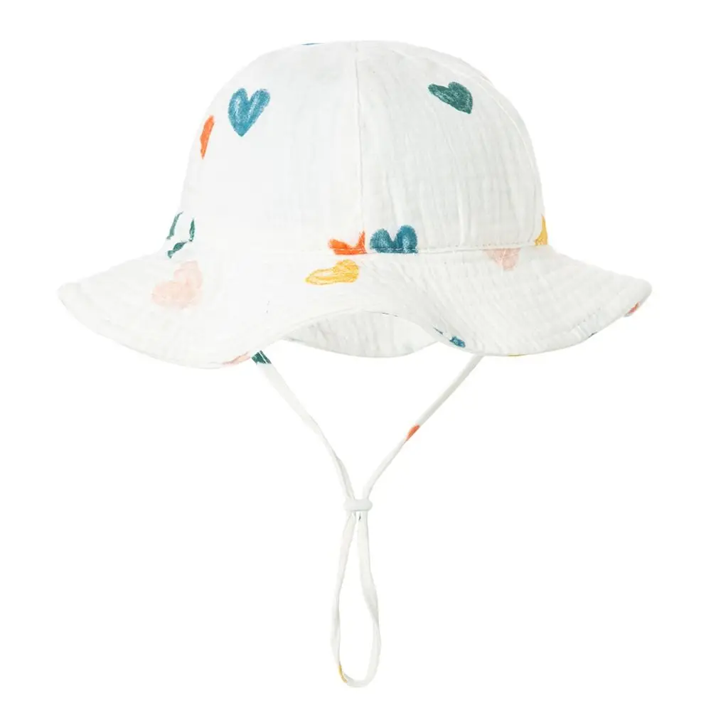 

Children Cute Cartoon UV Protection Sun Cap Panama Cap Kids Bucket Hat Beach Hat