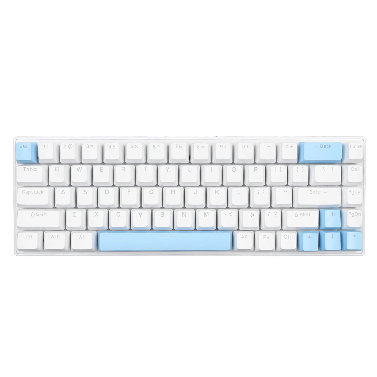 Mechanical Keyboard 68 Keys RGB Backlight Compact Wired Keyboard with Blue Switch for Windows for ANDROID PC Laptop