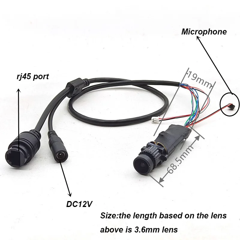 Imagem -04 - Módulo Mini Câmera Poe ip Segurança Pcb P2p Áudio Industry Cam Detecção Humana Inteligente Pequeno Faça Você Mesmo Chipconjunto 5mp 1920p