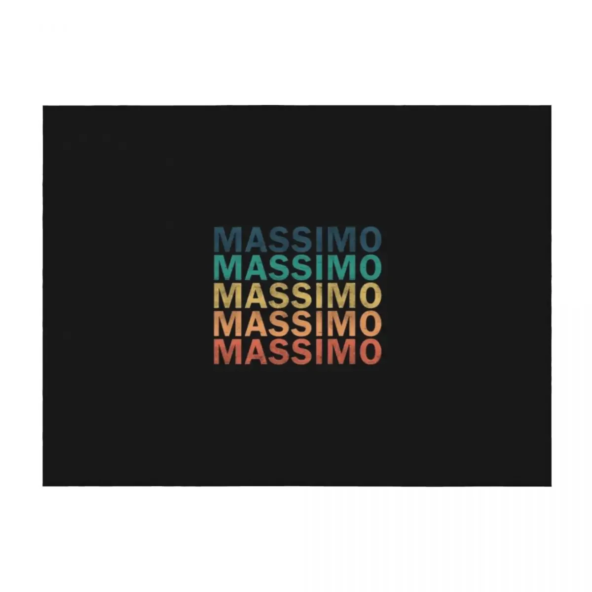 

Massimo Name T Shirt - Massimo Vintage Retro Massimo Name Gift Item Tee Throw Blanket Thins Sofa heavy to sleep Blankets