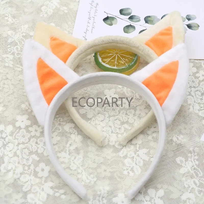 Cute Lolita Headdress Cosplay Anime Cat Fox Ear Headpiece Halloween Party Costumes Accessories Kawaii Headband Chiristmas Gifts