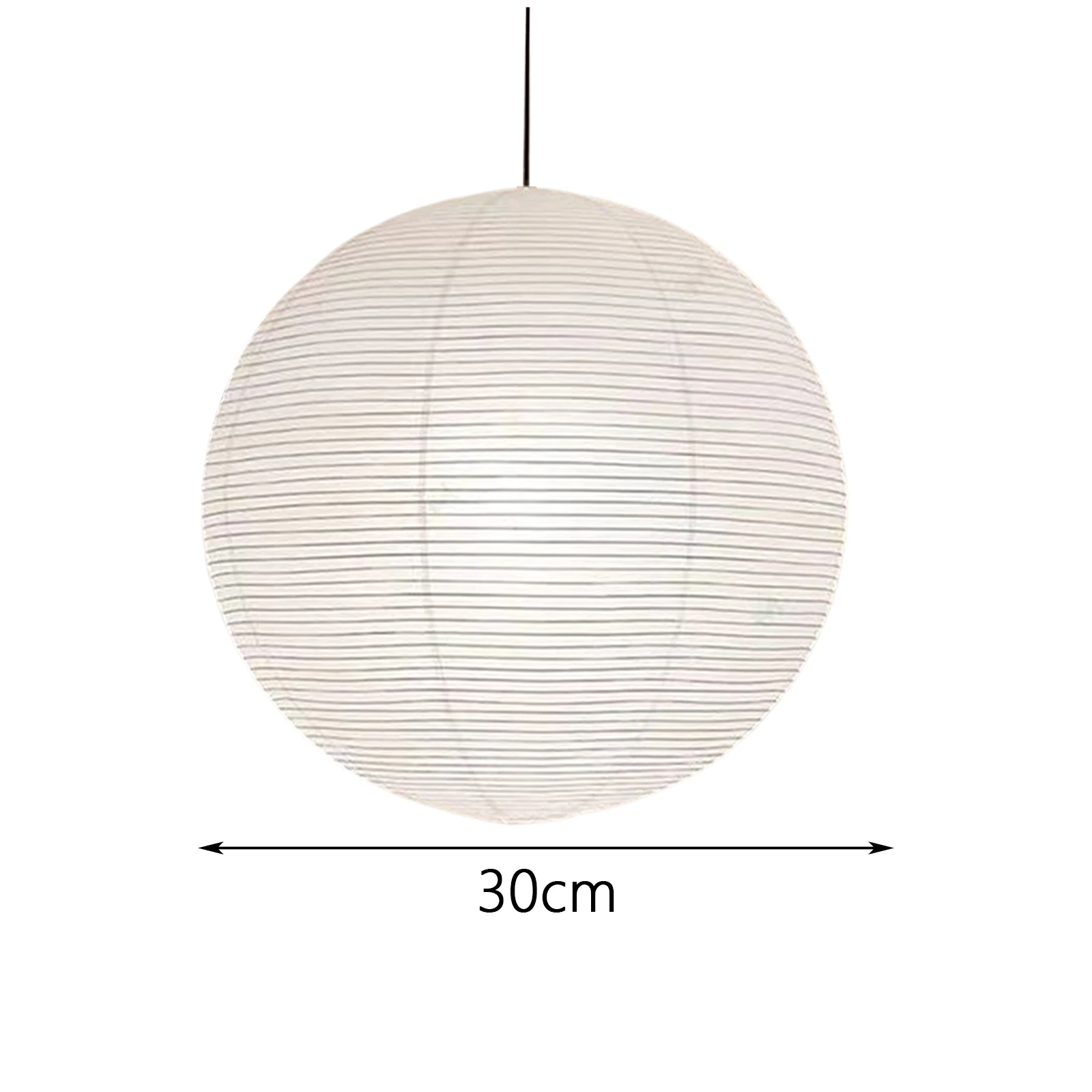 Pantalla de papel redonda clásica de 30cm, farolillos de bola de estilo japonés, cubierta de lámpara de luz colgante para decoración de fiesta en casa