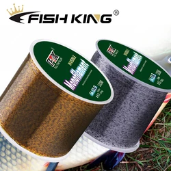 FISH KING 120M 3D Invisible Spoted Super Strong Carp Fishing Line Monofilament  Speckle Fluorocarbon Coated Fishing Line